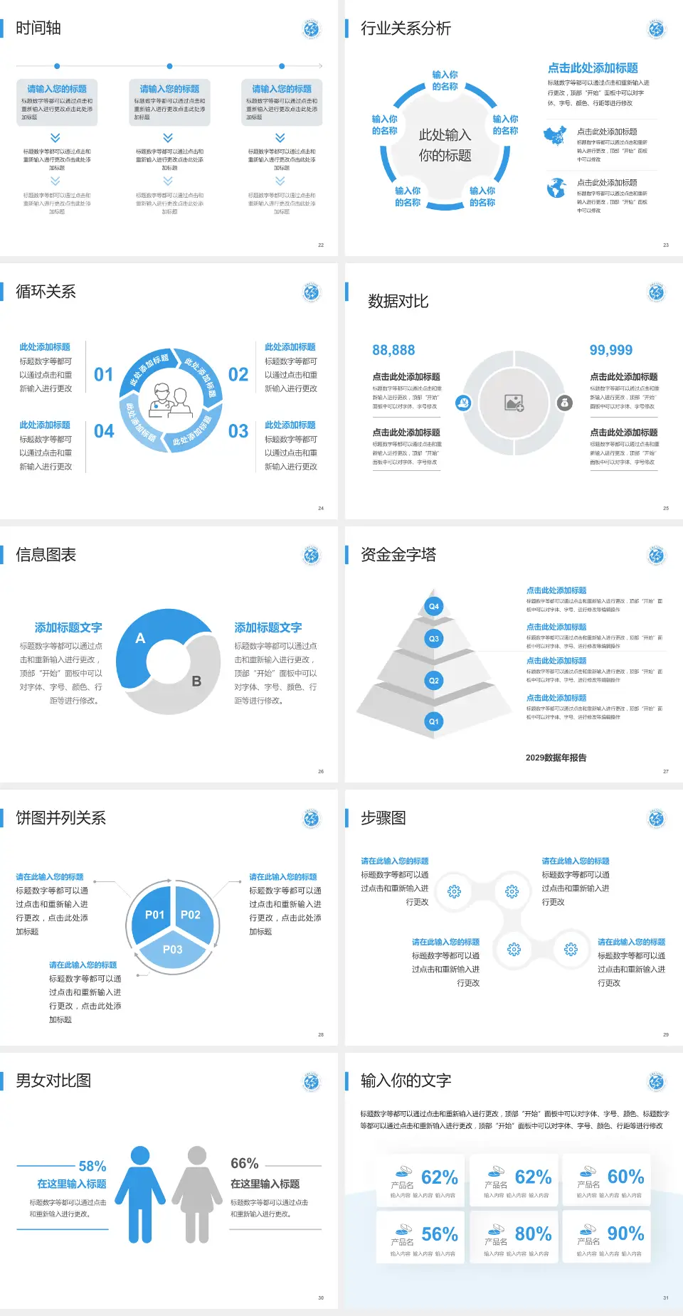 诸城市人民医院医院管理报告PPT模板4:3格式幻灯片预览图4