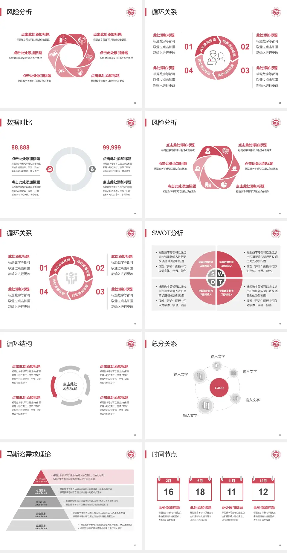 晋城市妇幼保健院科研成果展示PPT模板4:3格式幻灯片预览图4