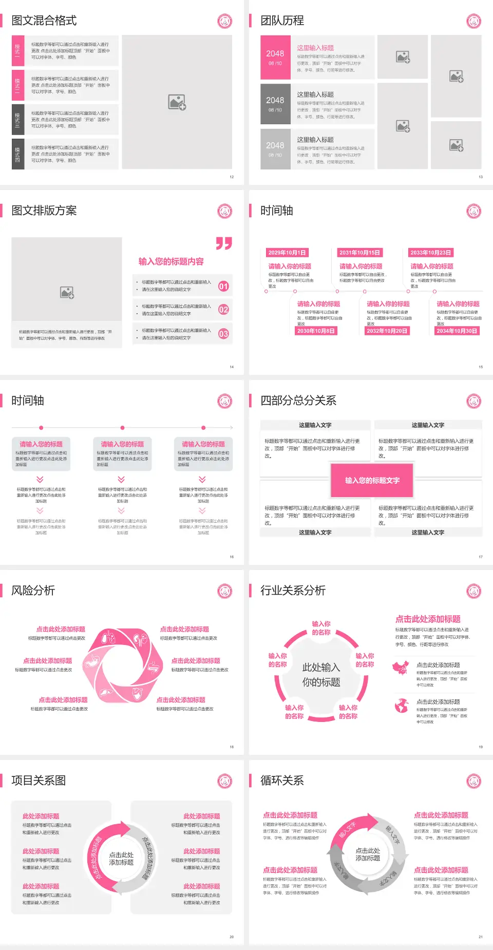 忻州市妇女儿童医院项目申请与汇报PPT模板4:3格式幻灯片预览图3