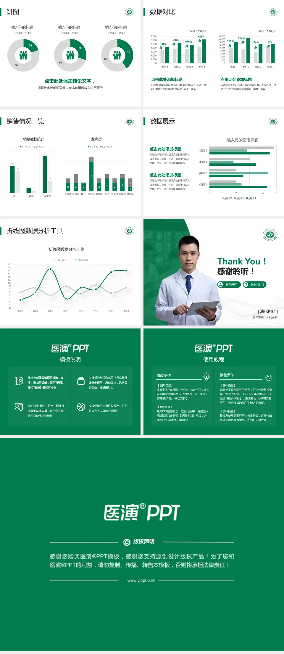 晋中市第一人民医院病例分享与讨论PPT模板4:3格式幻灯片预览图4