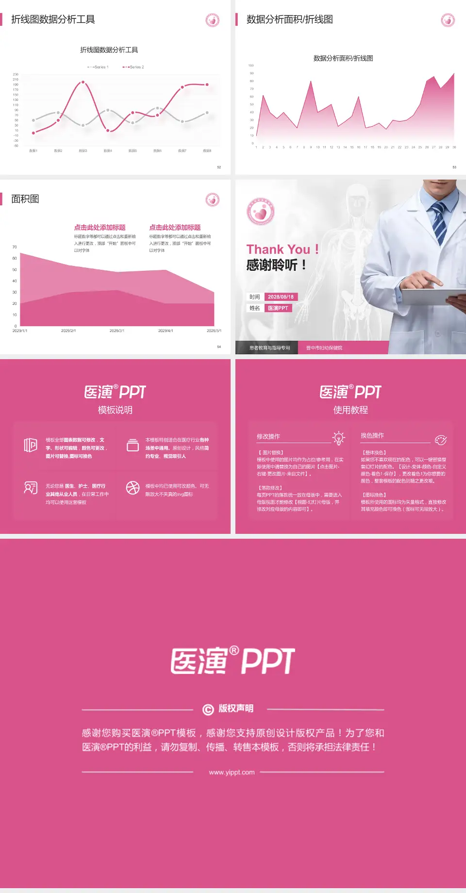 晋中市妇幼保健院患者教育与指导PPT模板4:3格式幻灯片预览图7