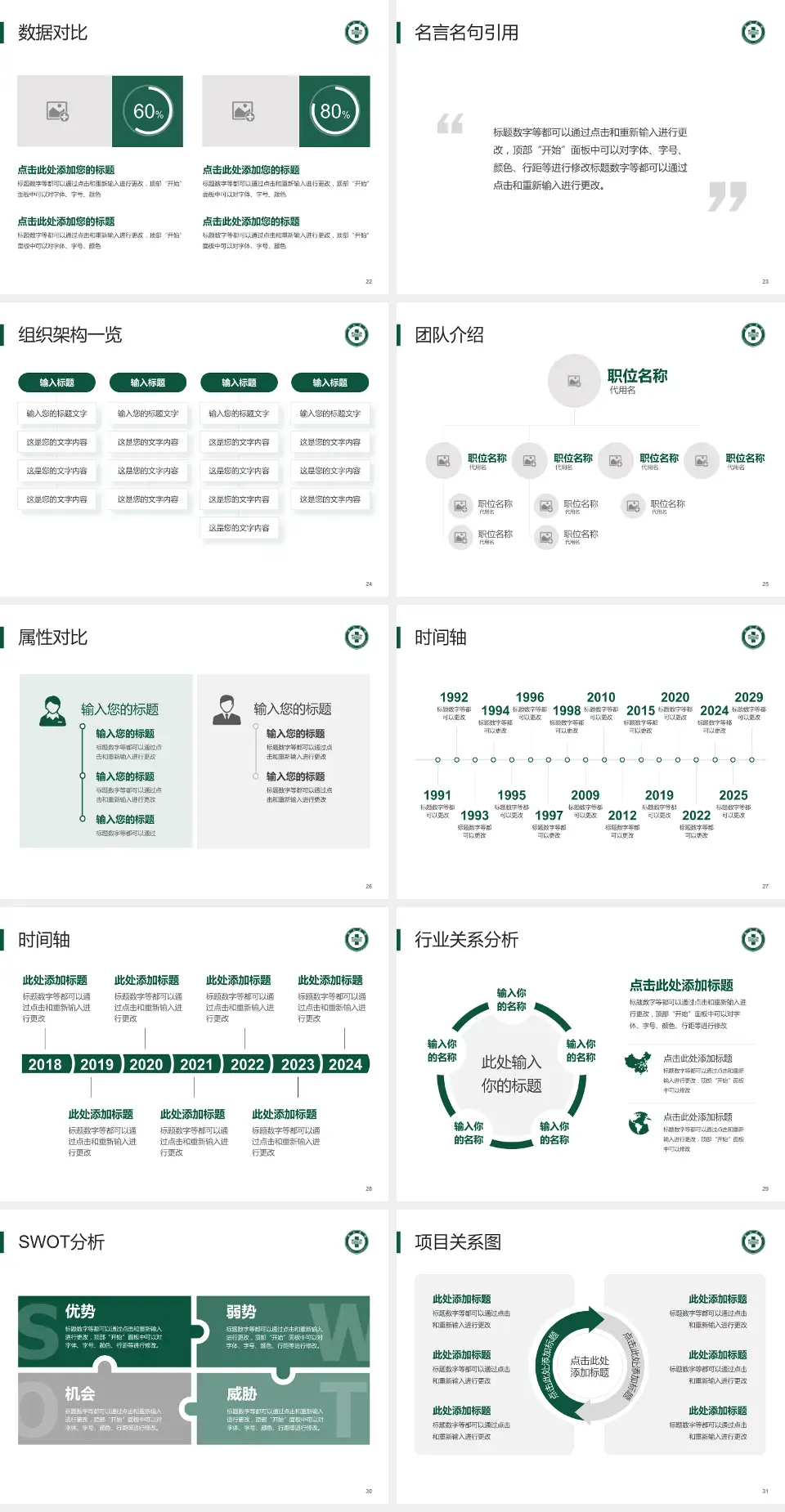 龙口市南山医院医院简介/日常通用PPT模板4:3格式幻灯片预览图4