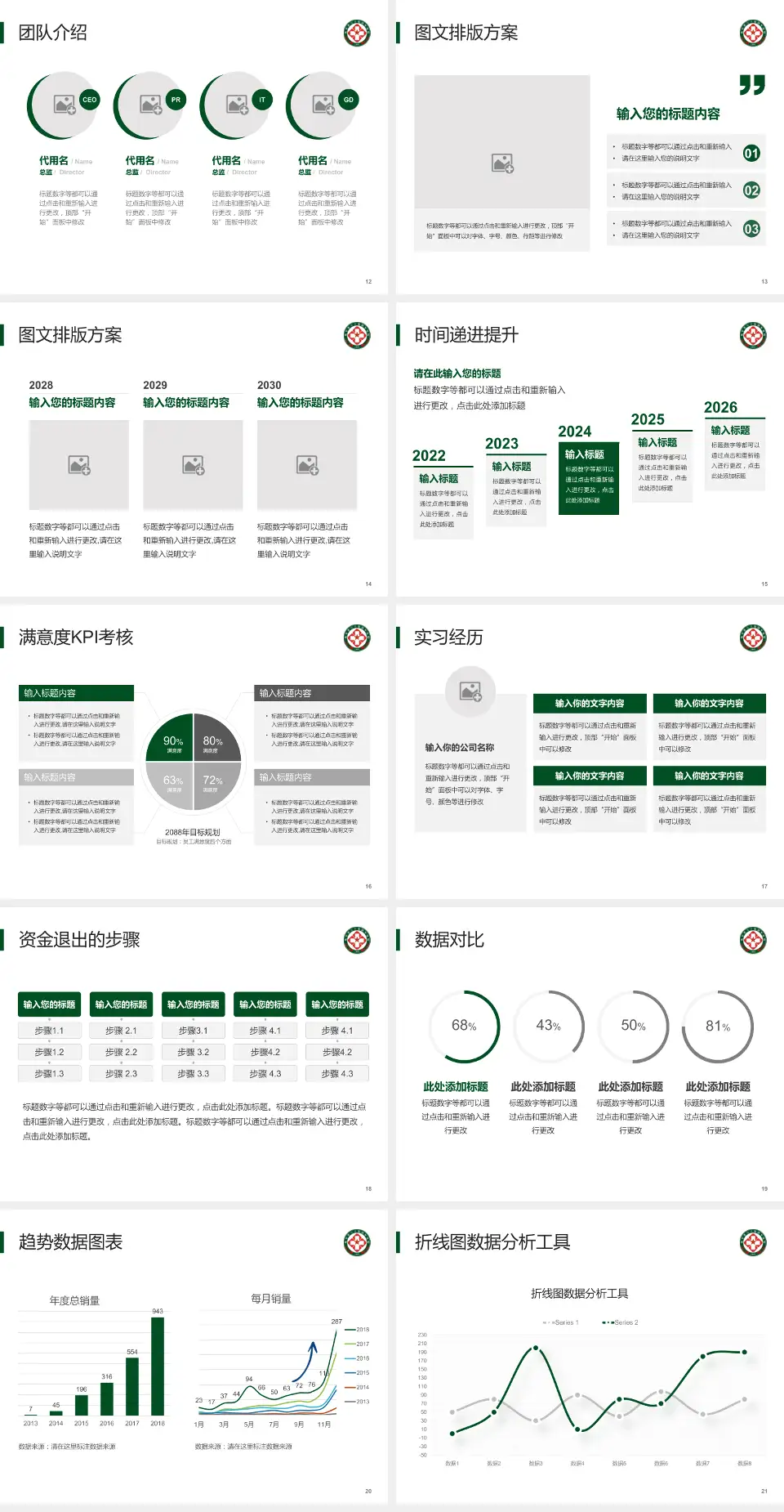 陆军第80集团军医院培训与教育PPT模板4:3格式幻灯片预览图3