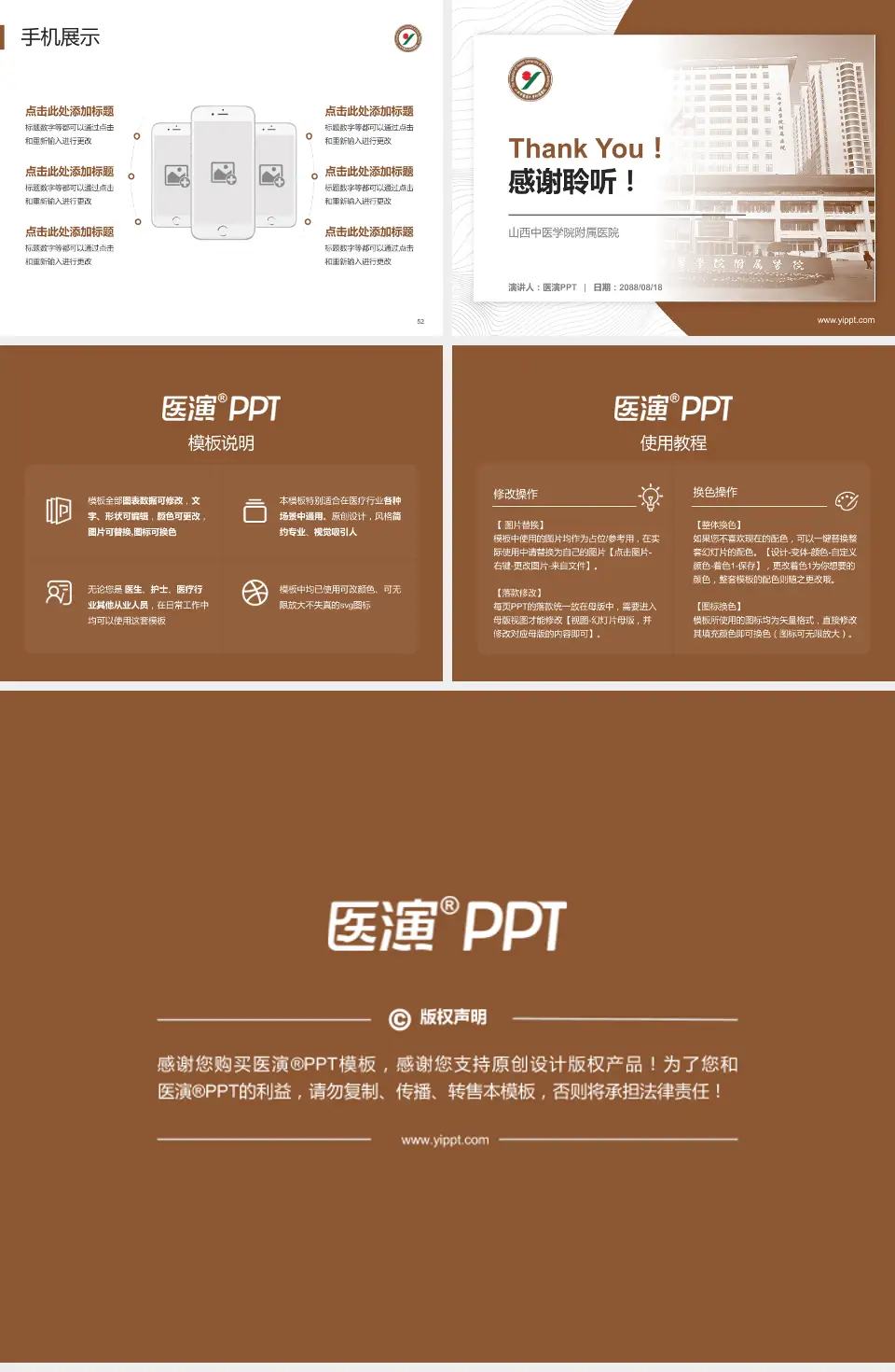 山西中医学院附属医院医院管理报告PPT模板4:3格式幻灯片预览图7