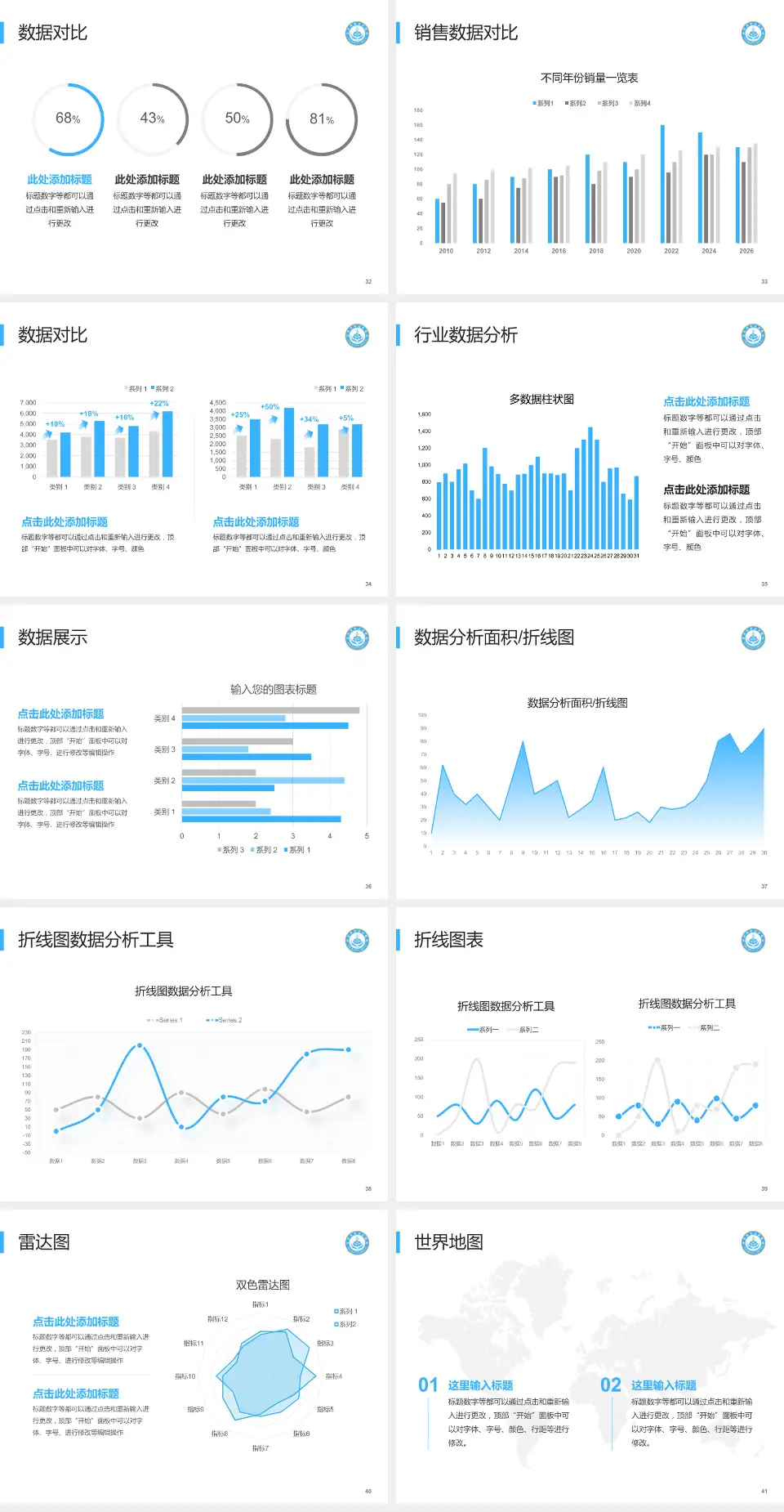 菏泽市立医院会议与研讨会PPT模板4:3格式幻灯片预览图5