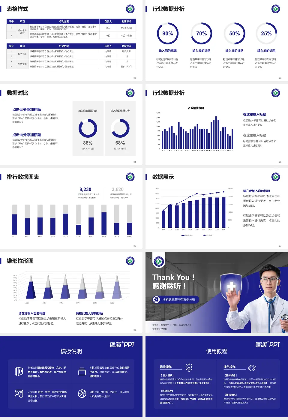河津市人民医院医疗知识普及PPT模板16:9格式幻灯片预览图5