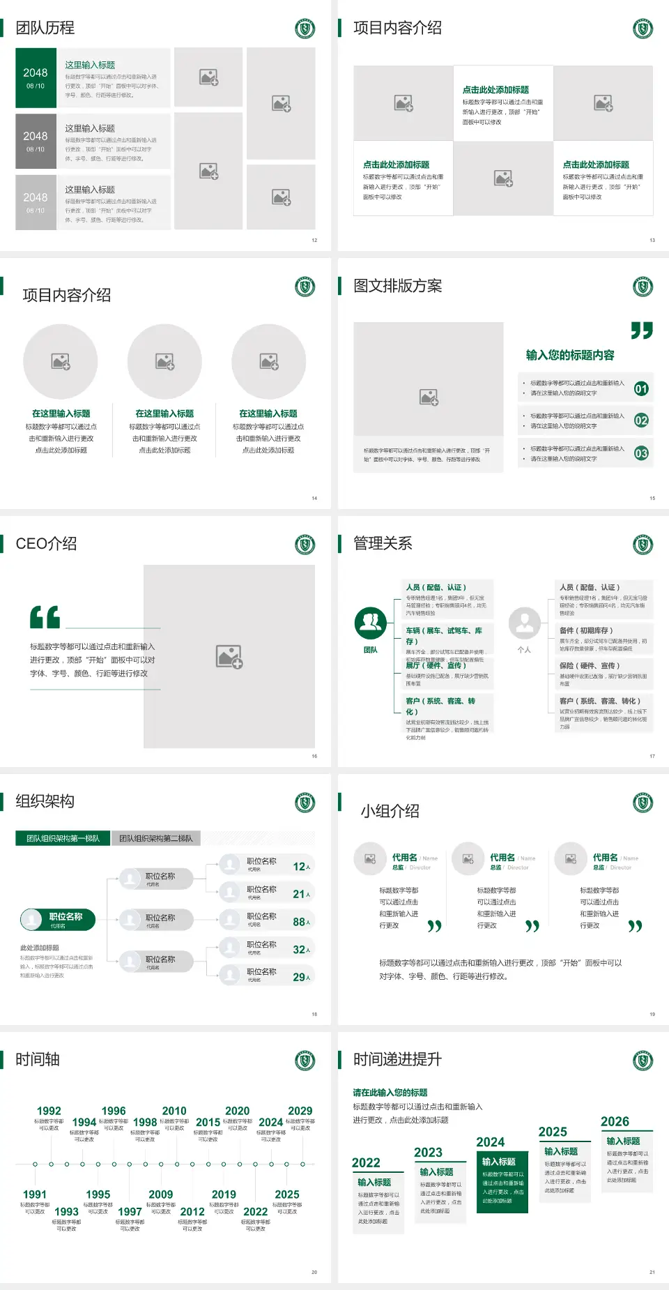 青岛市市立医院东院医院管理报告PPT模板4:3格式幻灯片预览图3