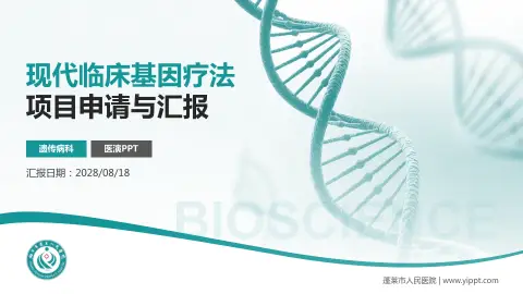 蓬莱市人民医院项目申请与汇报PPT模板