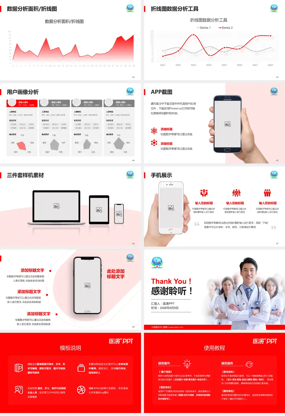 山西煤炭中心医院科室介绍与推广PPT模板16:9格式幻灯片预览图6