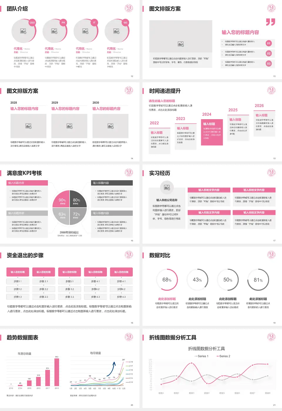 山西省儿童医院培训与教育PPT模板16:9格式幻灯片预览图3