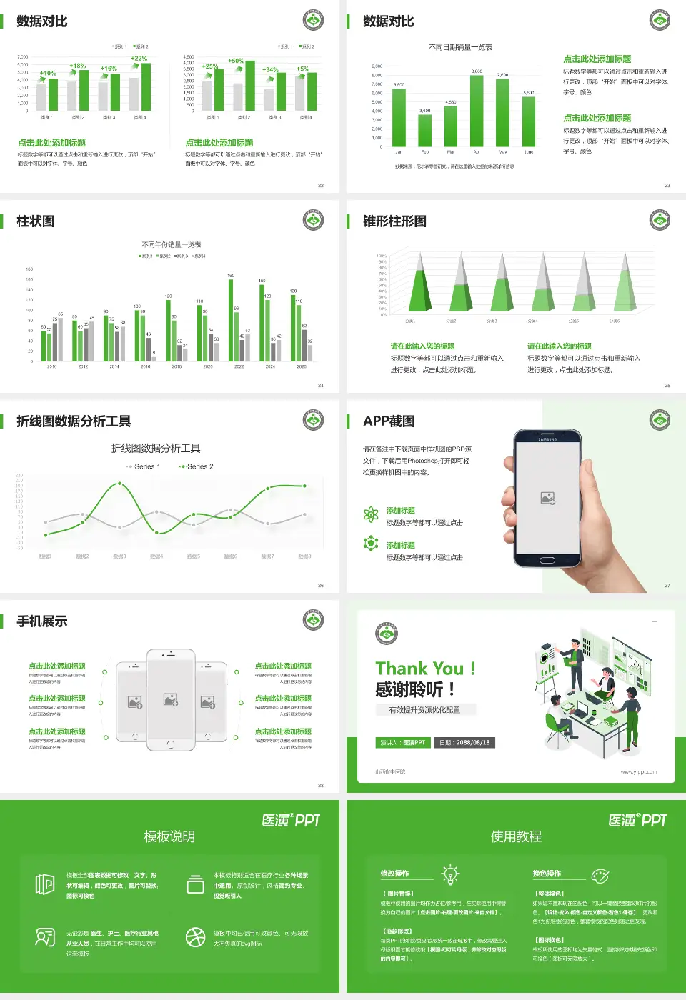 山西省中医院财务与预算报告PPT模板16:9格式幻灯片预览图4