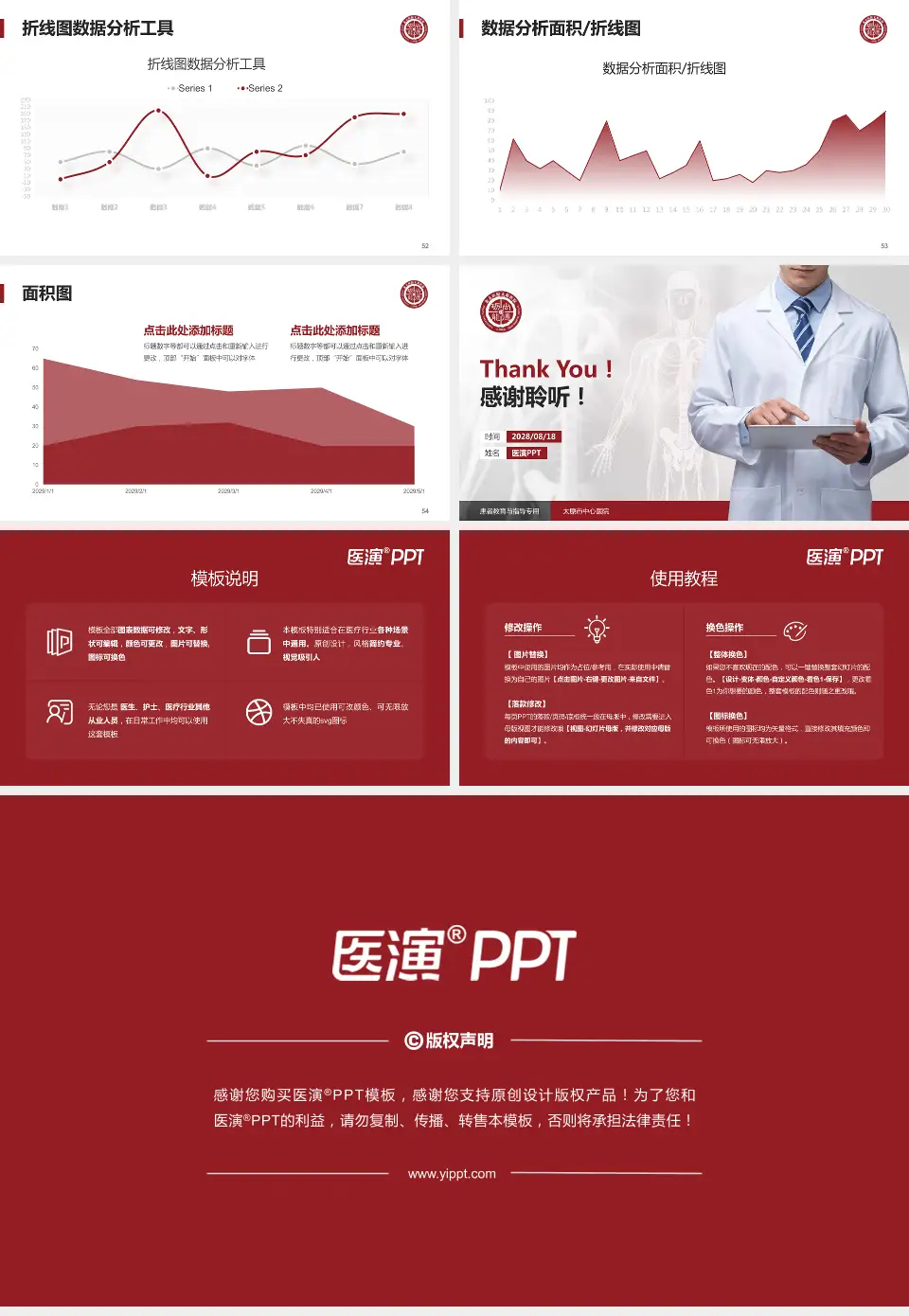 太原市中心医院患者教育与指导PPT模板16:9格式幻灯片预览图7