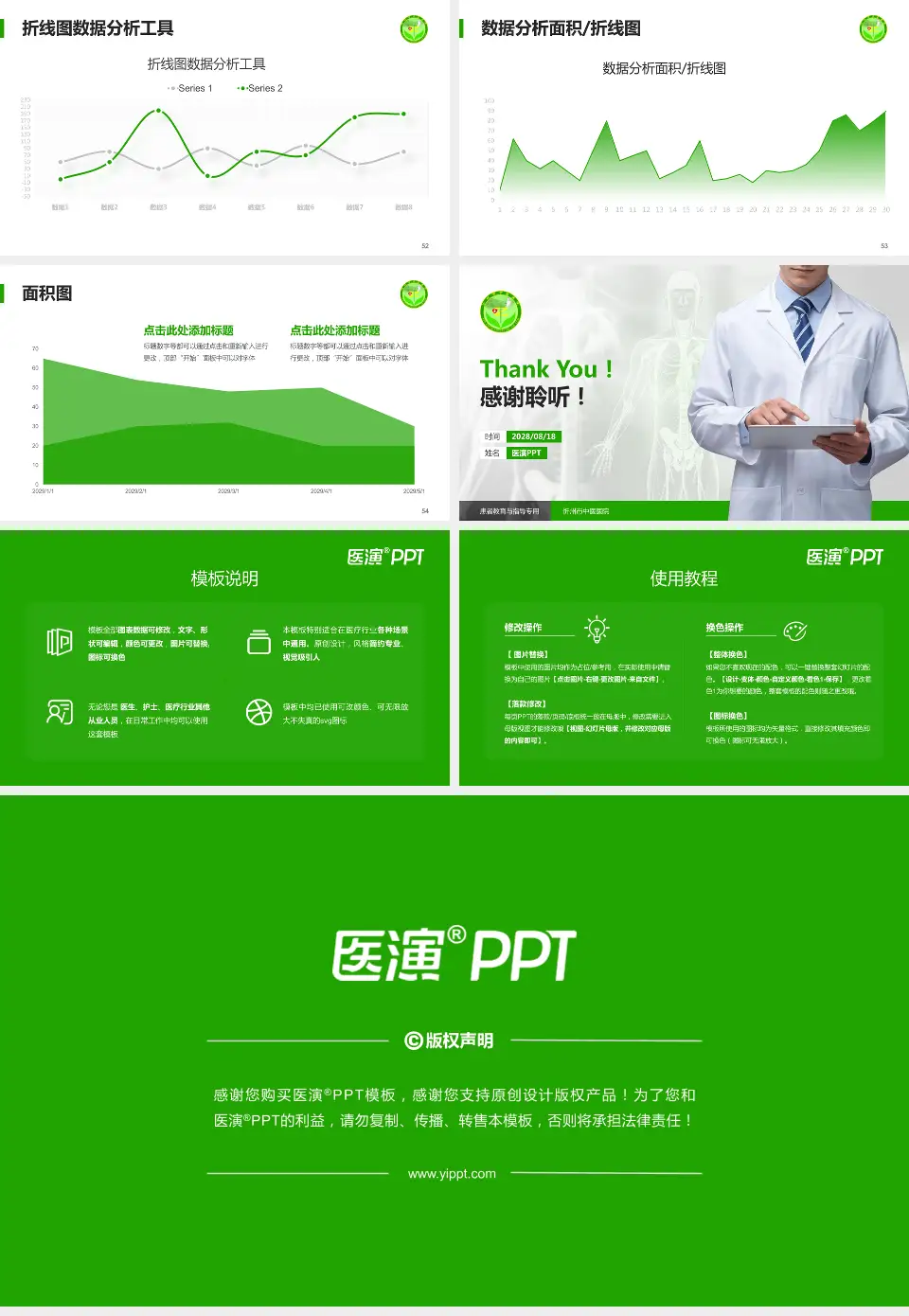 忻州市中医医院患者教育与指导PPT模板16:9格式幻灯片预览图7