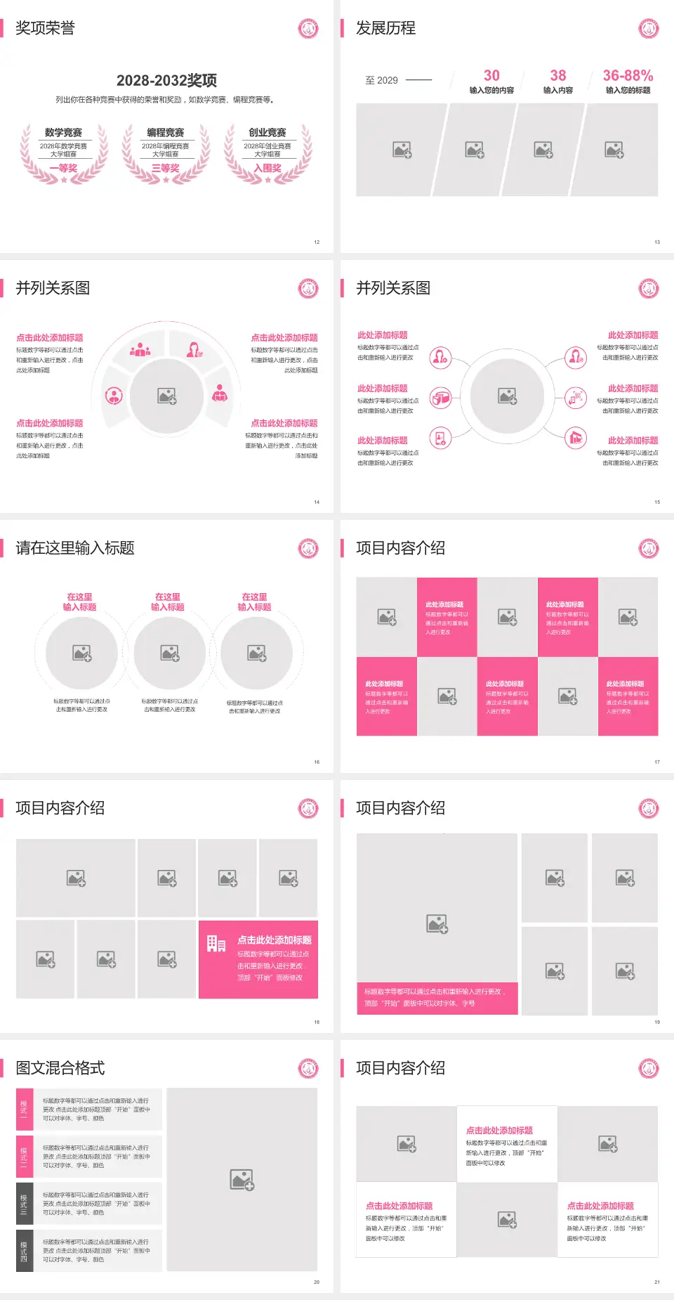忻州市妇女儿童医院护理专业职业生涯规划PPT模板4:3格式幻灯片预览图3