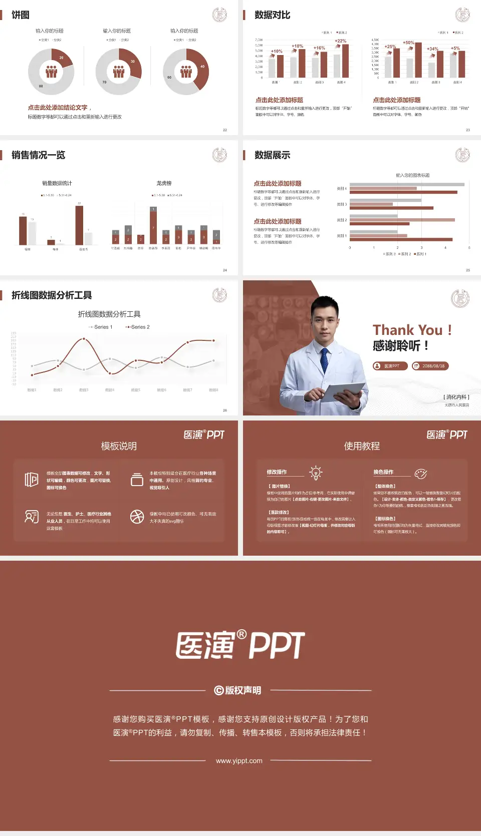 太原市人民医院病例分享与讨论PPT模板16:9格式幻灯片预览图4