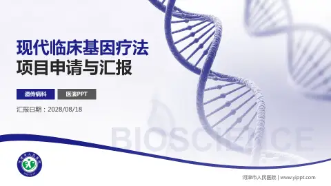 河津市人民医院项目申请与汇报PPT模板