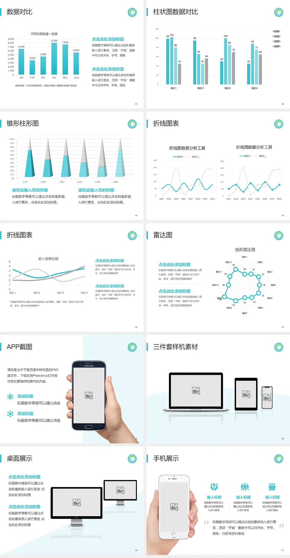 阳谷县中心医院医院管理报告PPT模板4:3格式幻灯片预览图6