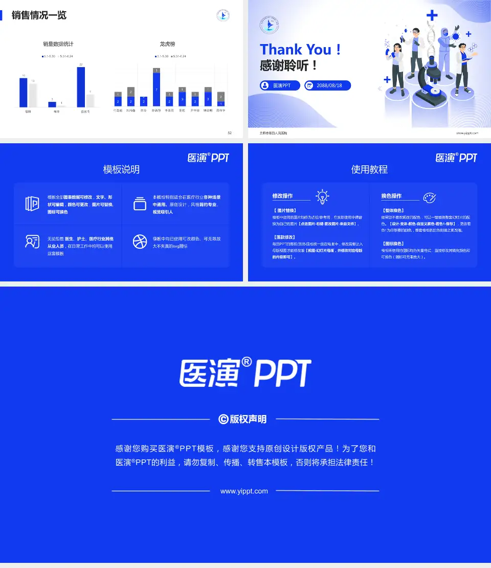 太原市第四人民医院品管圈PDCA演示专用PPT模板16:9格式幻灯片预览图7