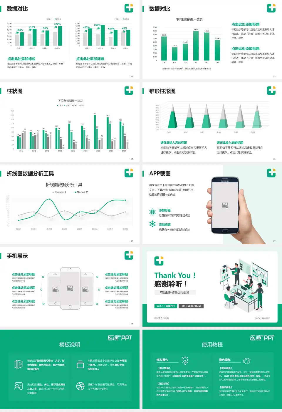 龙口市人民医院财务与预算报告PPT模板16:9格式幻灯片预览图4
