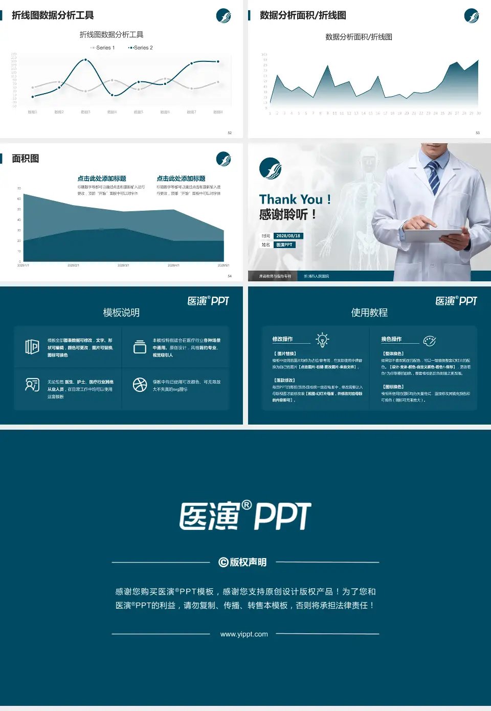 忻州市人民医院患者教育与指导PPT模板16:9格式幻灯片预览图7