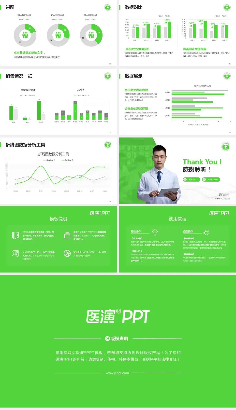 滕州市中心人民医院病例分享与讨论PPT模板16:9格式幻灯片预览图4