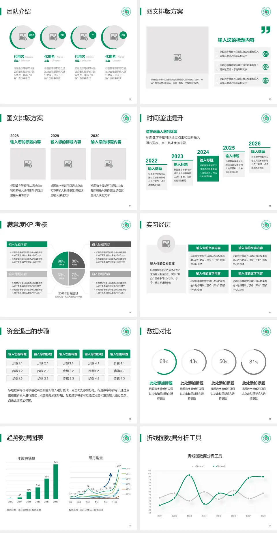 聊城市第三人民医院培训与教育PPT模板4:3格式幻灯片预览图3
