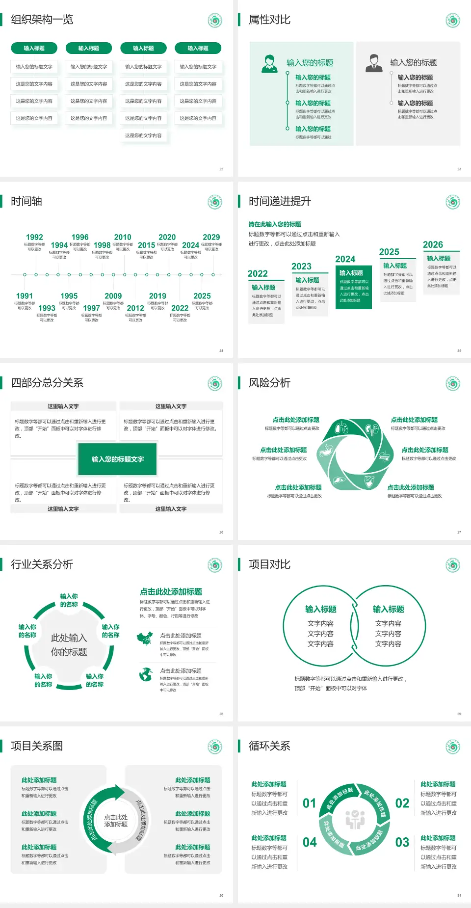 聊城市第三人民医院医疗行业比赛专用PPT模板4:3格式幻灯片预览图4