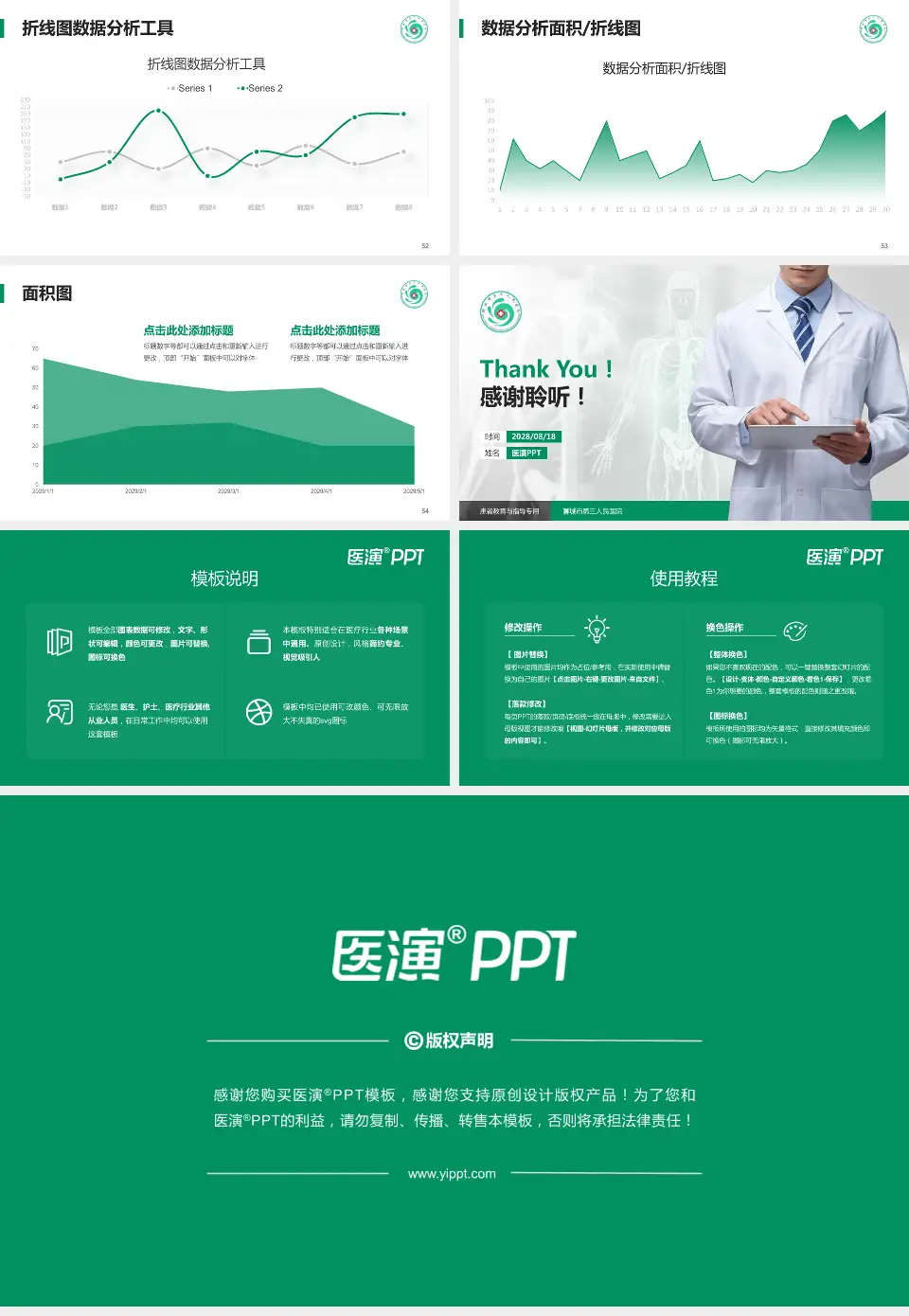 聊城市第三人民医院患者教育与指导PPT模板16:9格式幻灯片预览图7