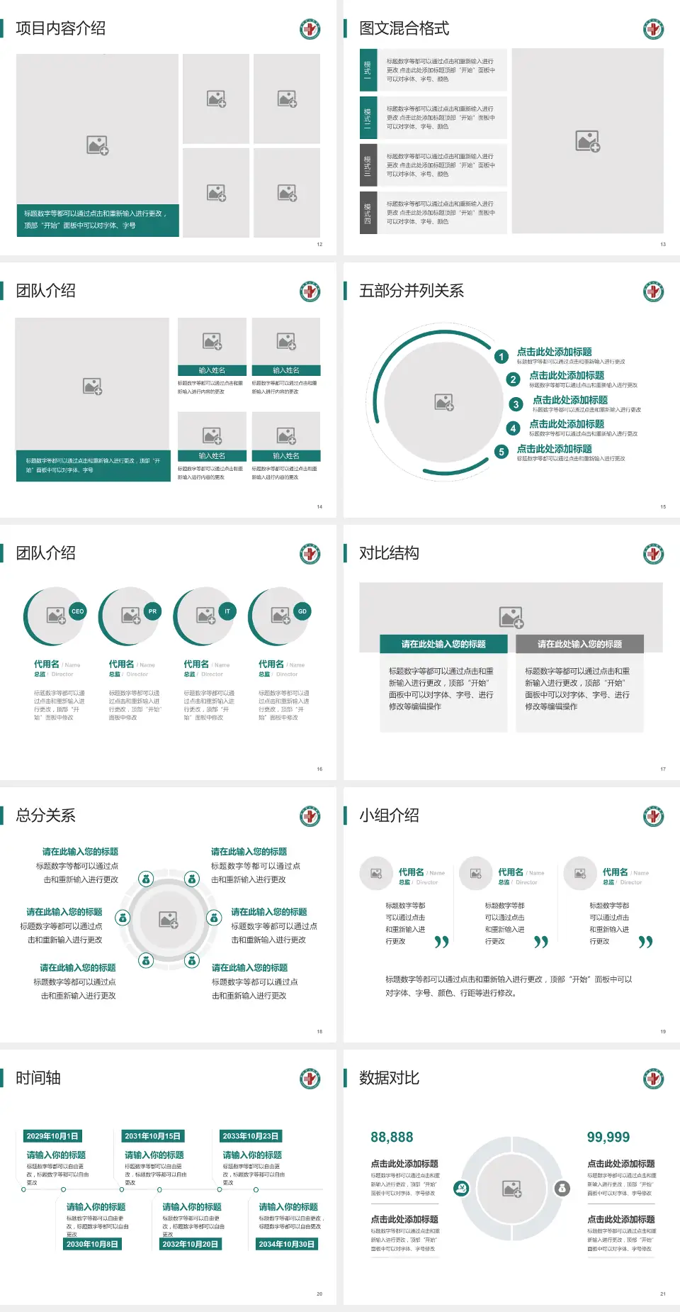 滨州市人民医院医疗知识普及PPT模板4:3格式幻灯片预览图3