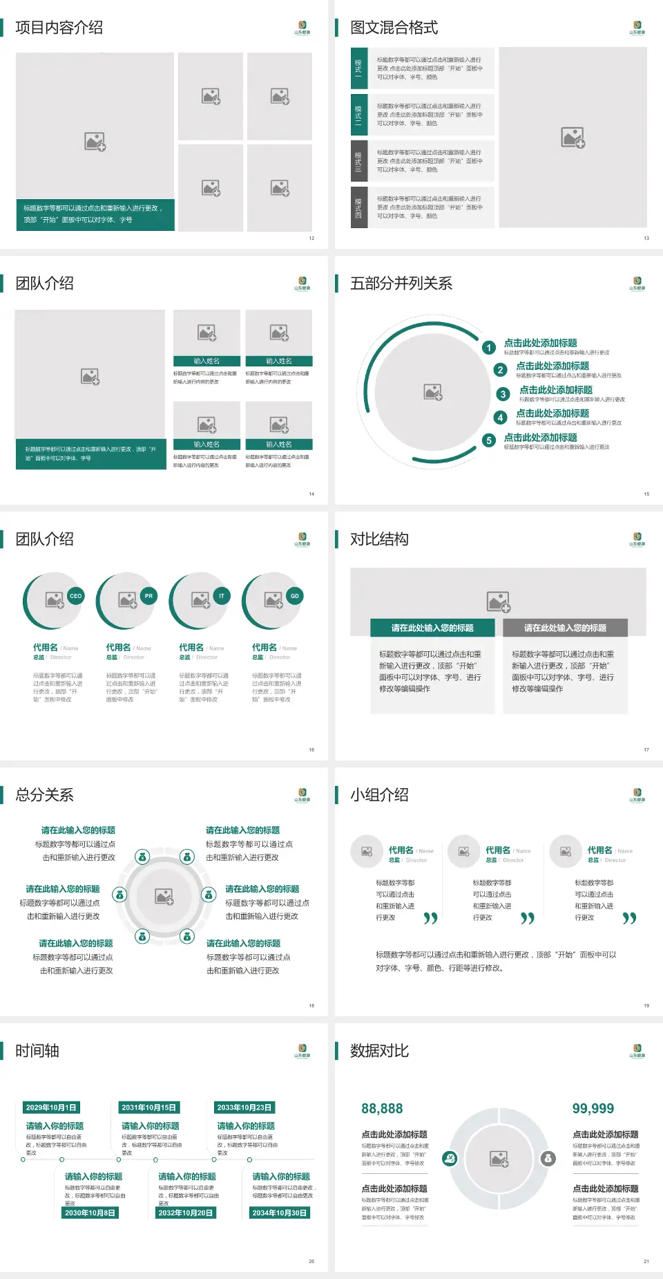 枣庄矿业集团公司中心医院医疗知识普及PPT模板4:3格式幻灯片预览图3
