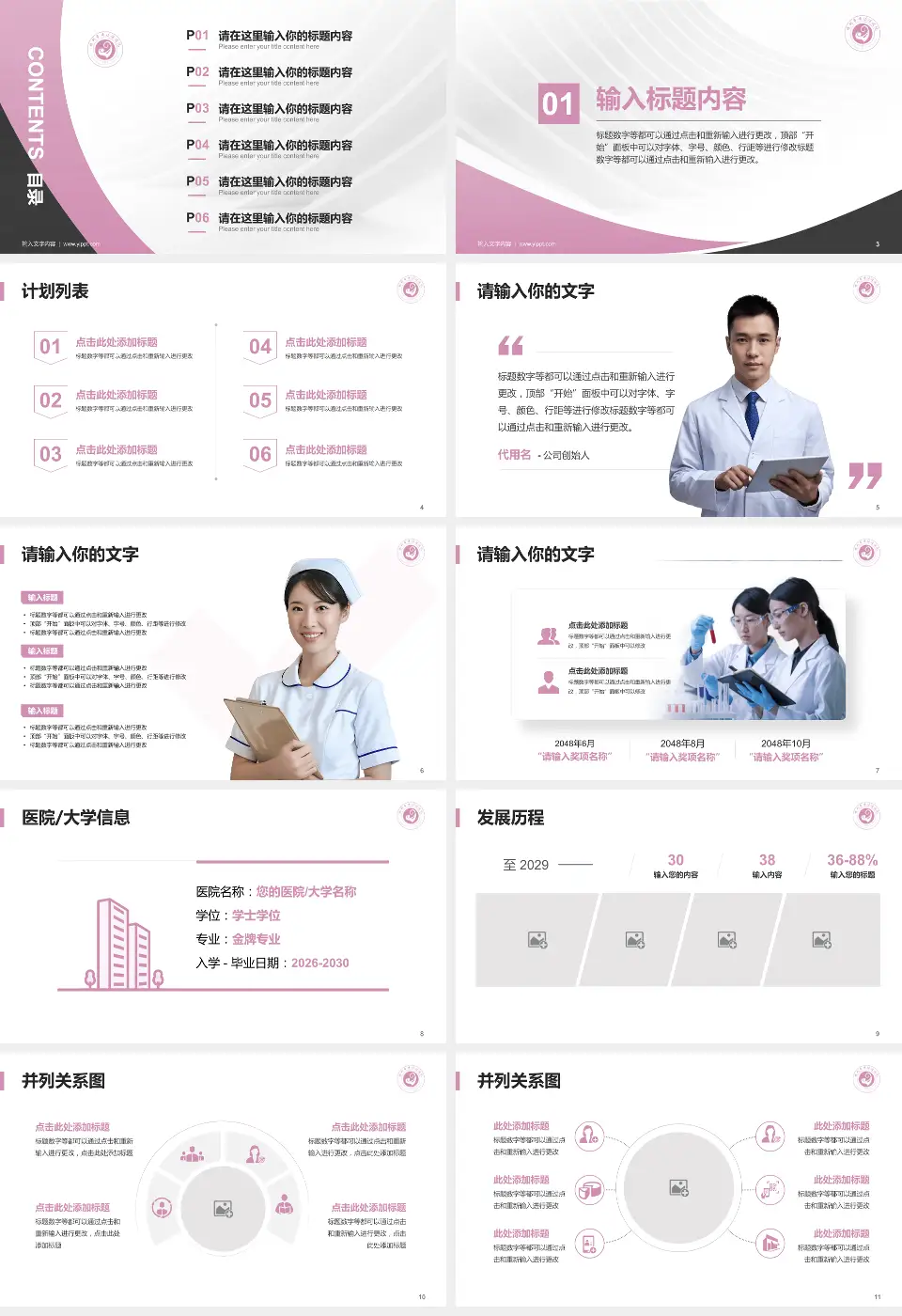 滕州市妇幼保健院医疗行业比赛专用PPT模板16:9格式幻灯片预览图2