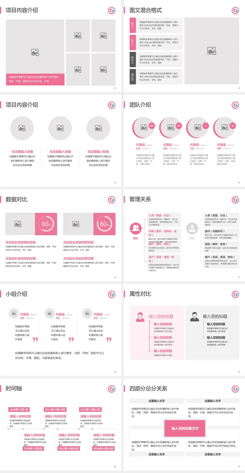 枣庄市立第三医院科室介绍与推广PPT模板4:3格式幻灯片预览图3