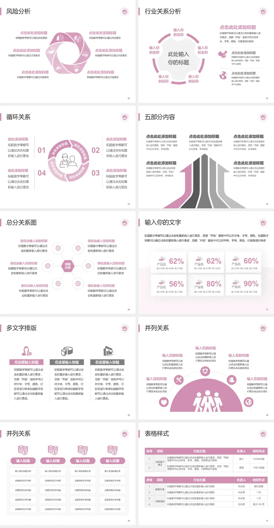 滕州市妇幼保健院科室介绍与推广PPT模板4:3格式幻灯片预览图4