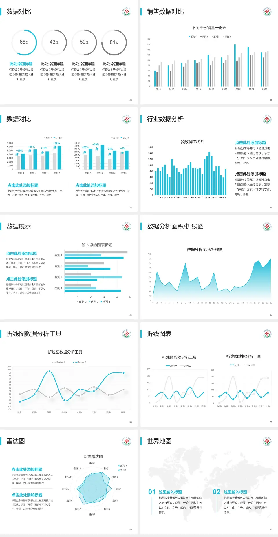 莱州市人民医院会议与研讨会PPT模板4:3格式幻灯片预览图5