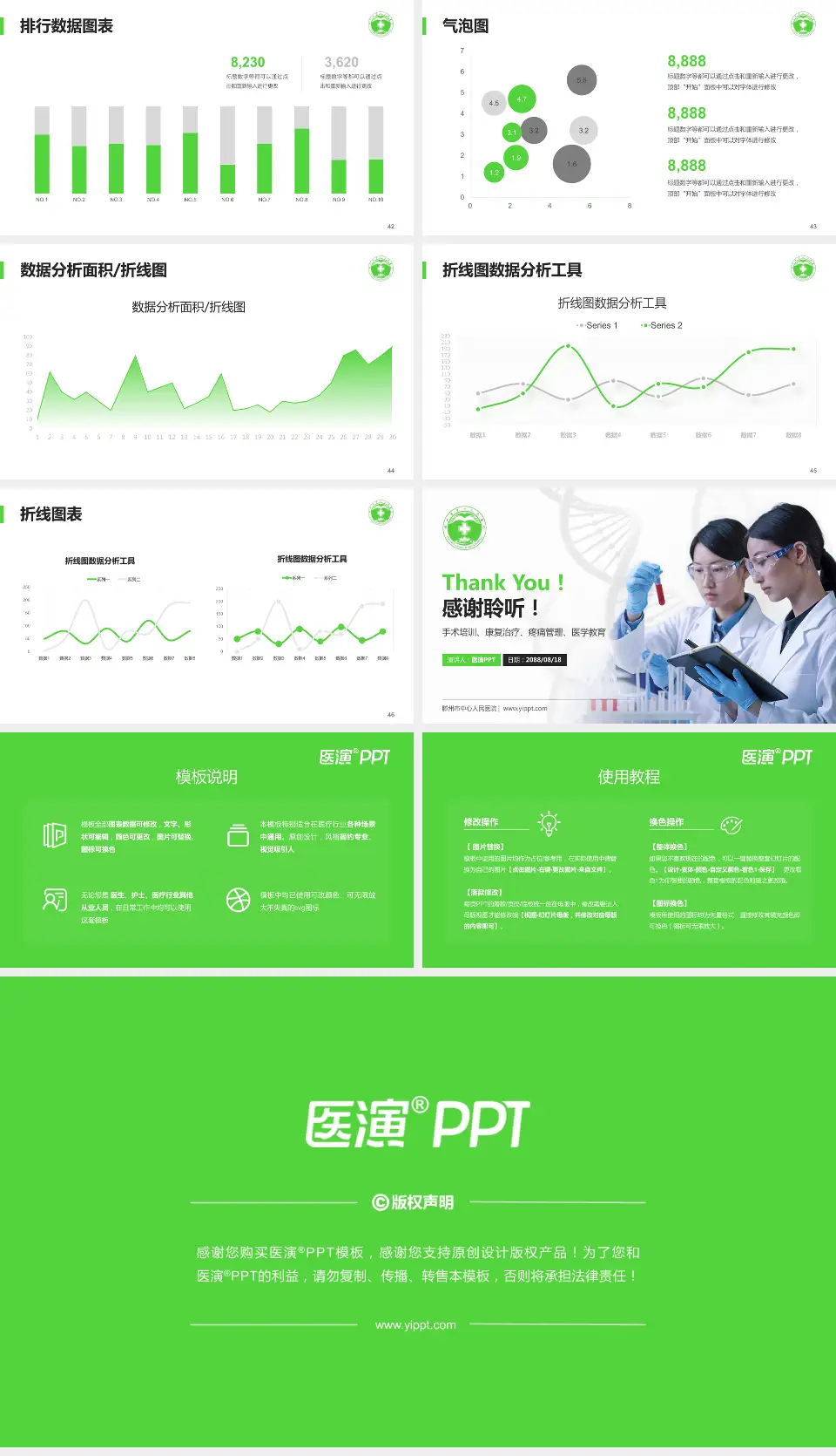 滕州市中心人民医院科研成果展示PPT模板16:9格式幻灯片预览图6