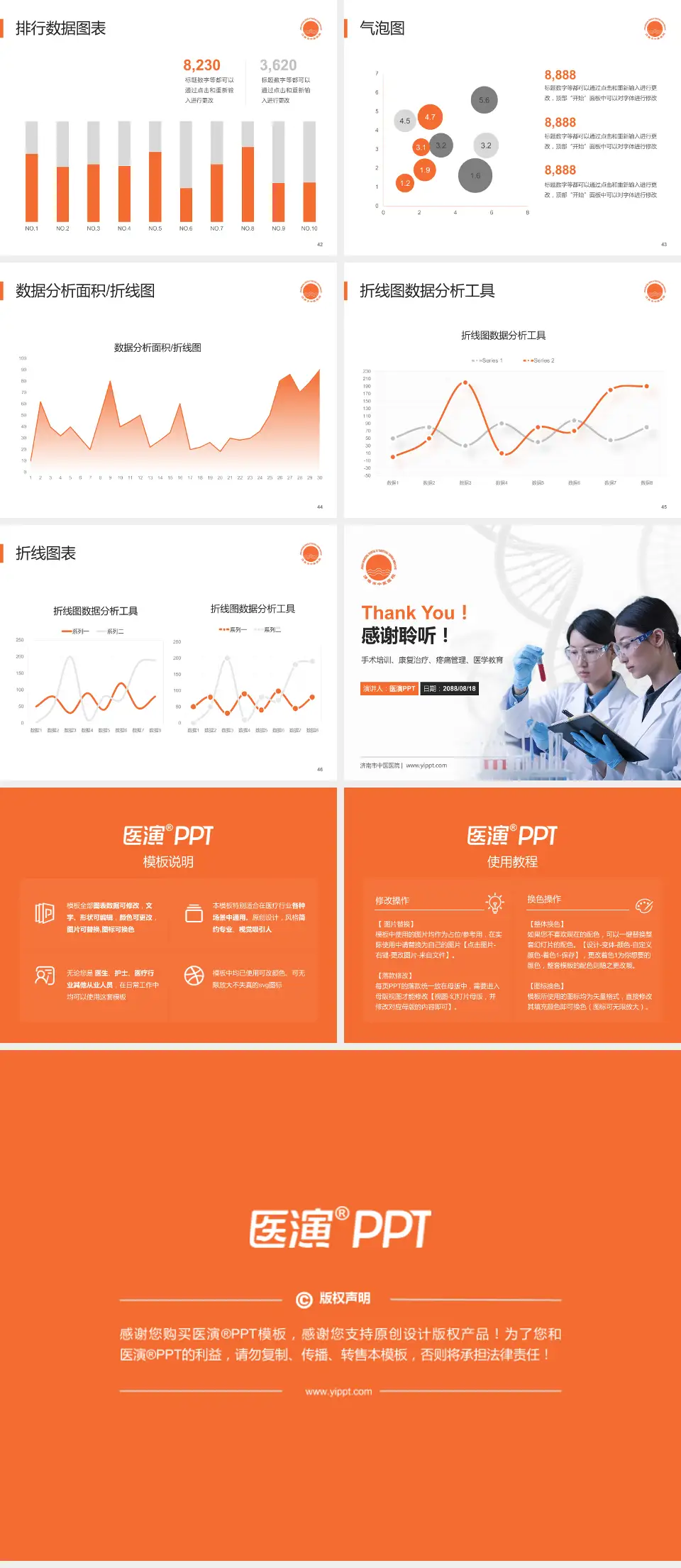 济南市中医医院科研成果展示PPT模板4:3格式幻灯片预览图6