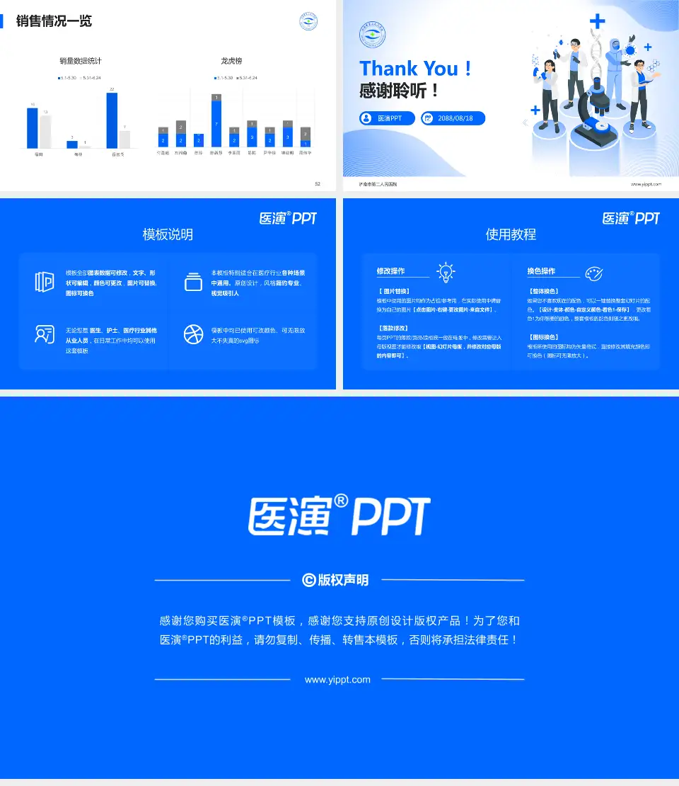 济南市第二人民医院品管圈PDCA演示专用PPT模板16:9格式幻灯片预览图7