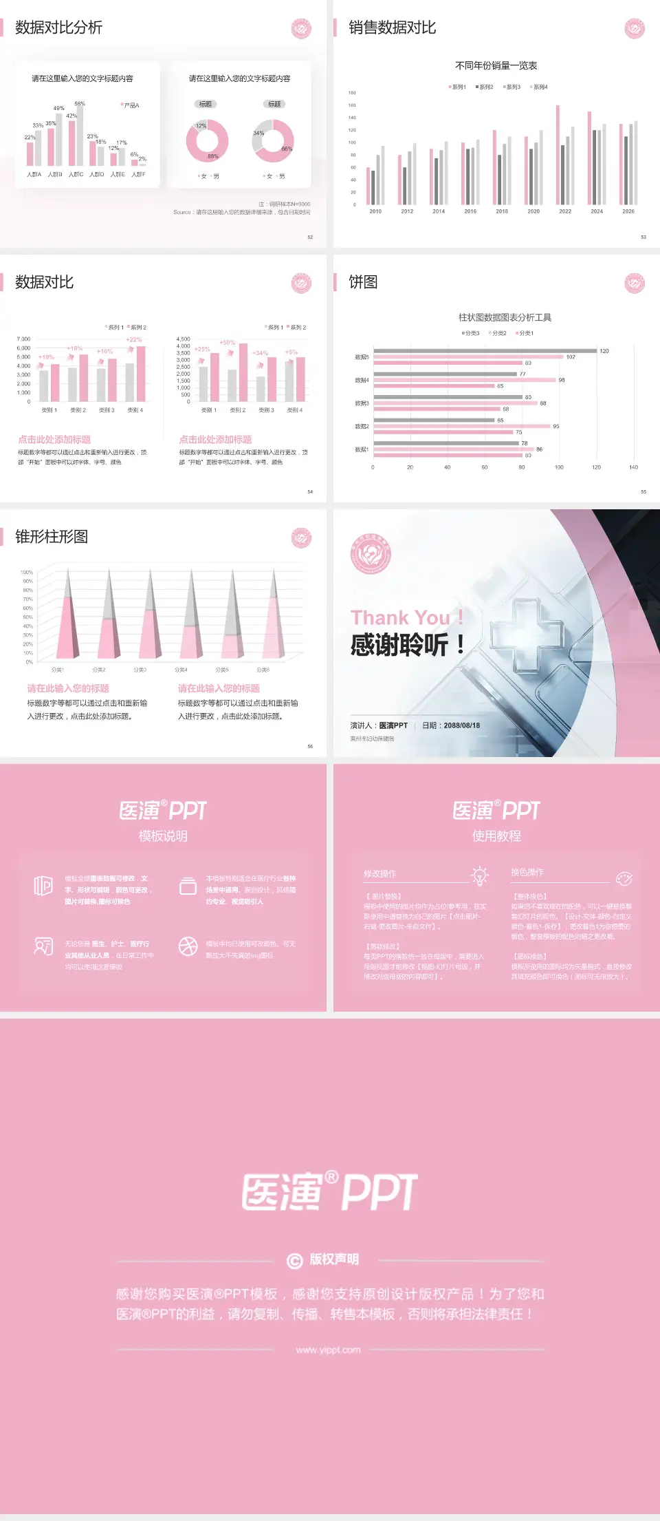 莱州市妇幼保健院医疗行业比赛专用PPT模板4:3格式幻灯片预览图7