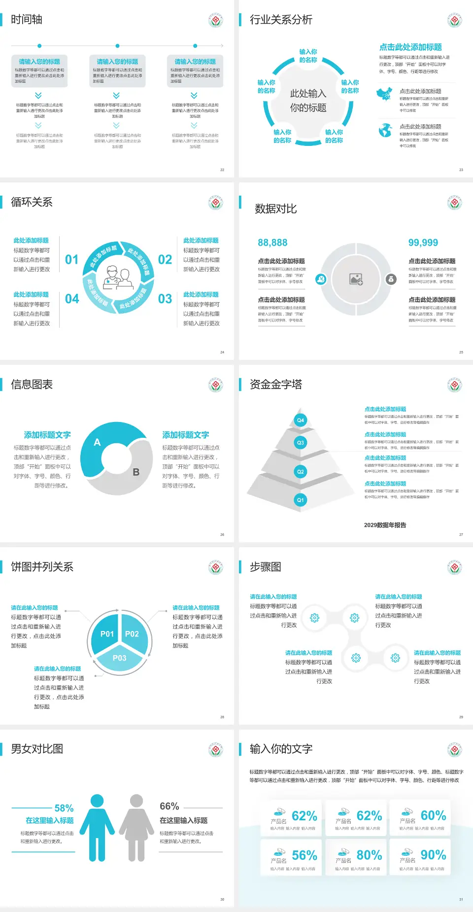 莱州市人民医院医院管理报告PPT模板4:3格式幻灯片预览图4