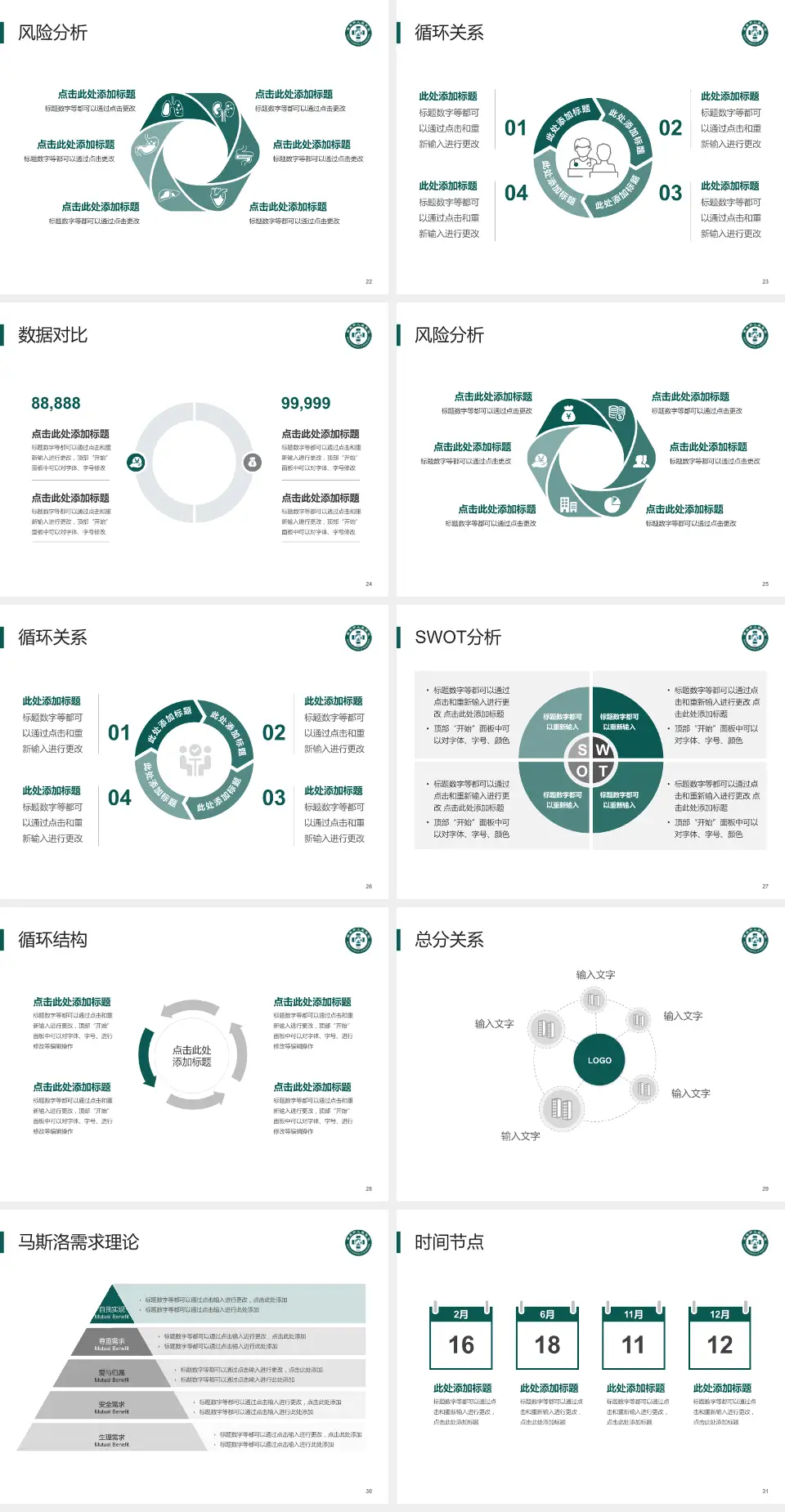 荣成市人民医院科研成果展示PPT模板4:3格式幻灯片预览图4