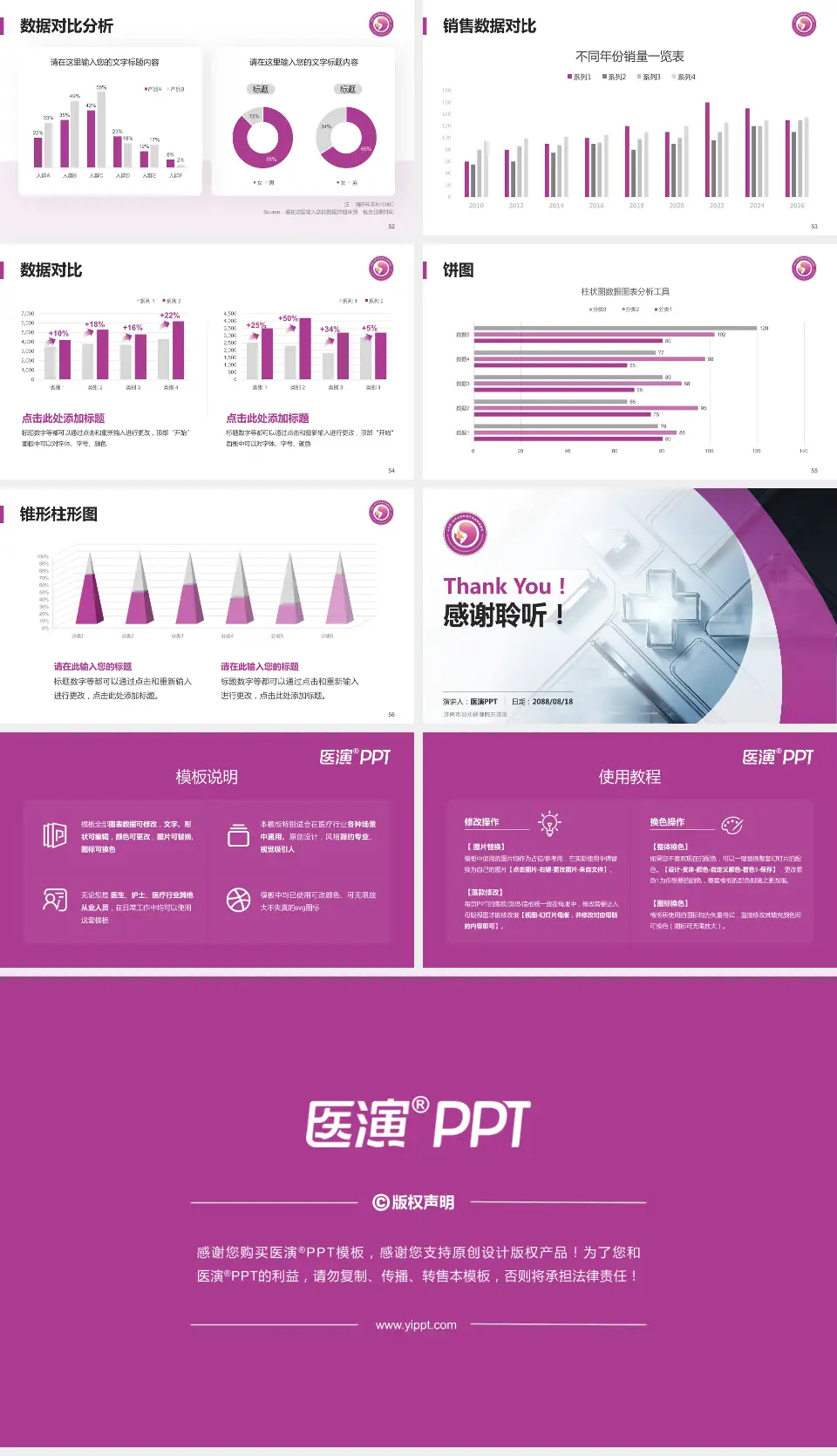 济南市妇幼保健院东院区医疗行业比赛专用PPT模板16:9格式幻灯片预览图7