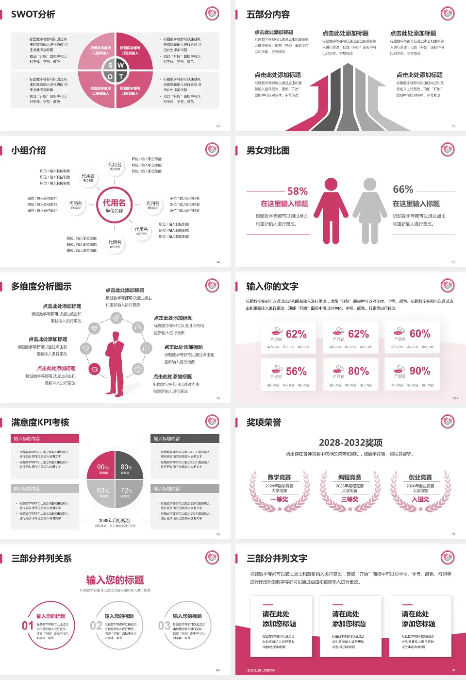 济南市第二妇幼保健院医疗行业比赛专用PPT模板16:9格式幻灯片预览图5