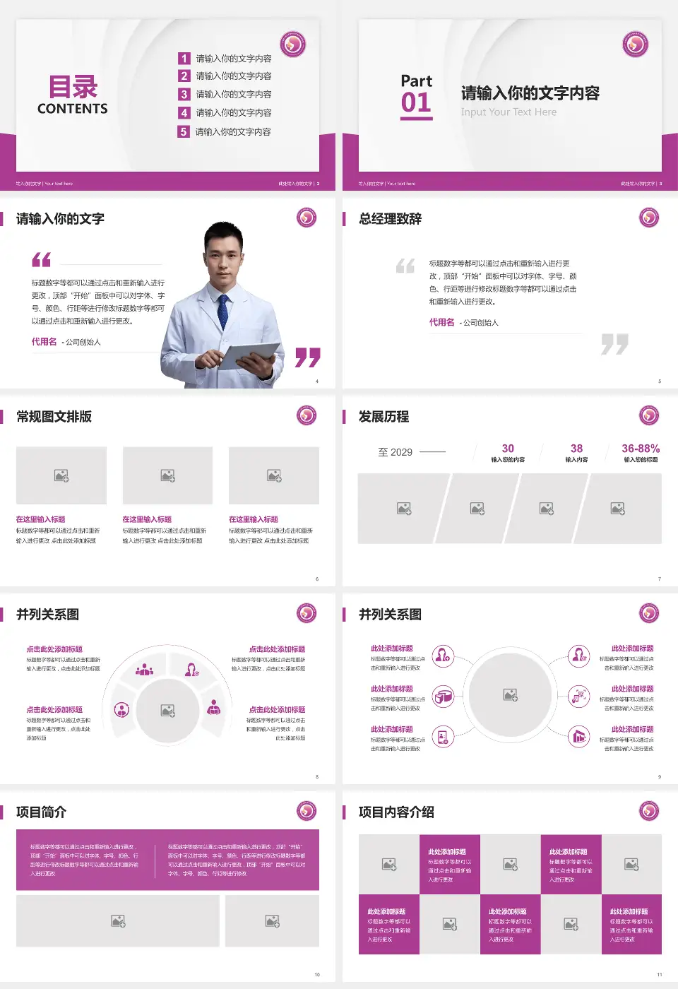 济南市妇幼保健院东院区医院管理报告PPT模板16:9格式幻灯片预览图2