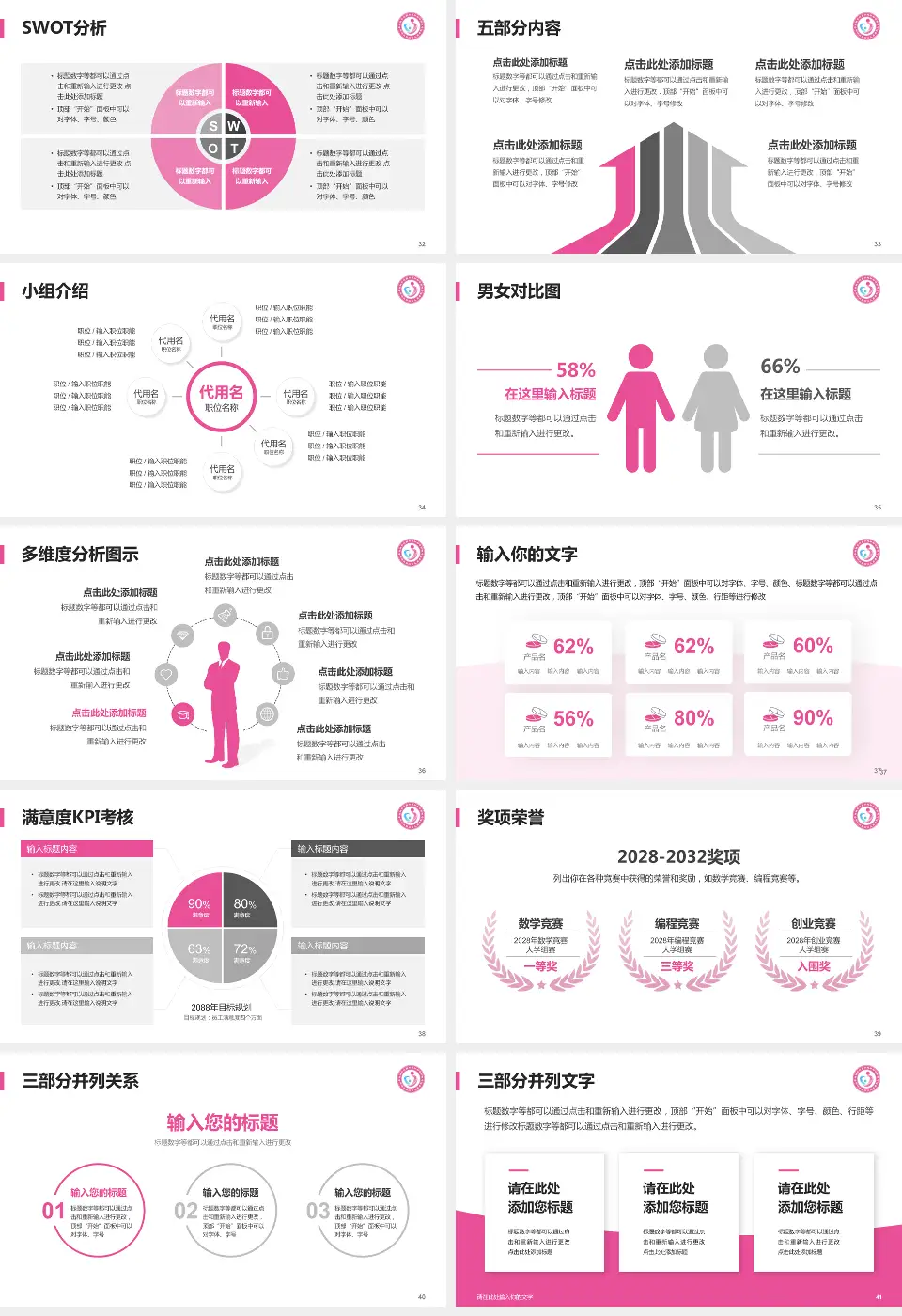 聊城市东昌府区妇幼保健院医疗行业比赛专用PPT模板16:9格式幻灯片预览图5