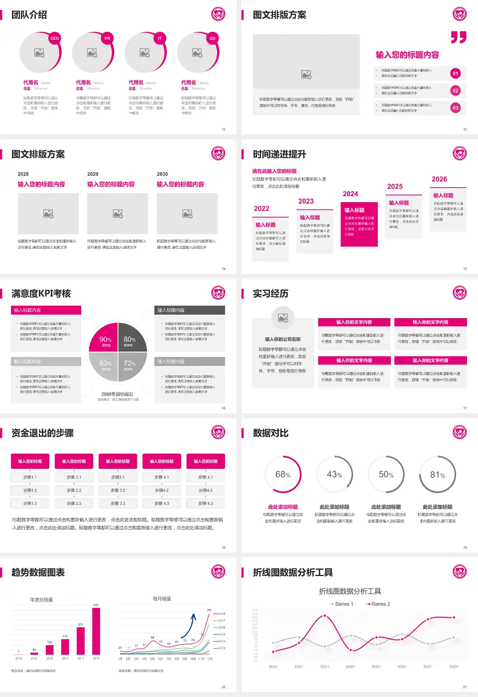 沂南县妇幼保健院培训与教育PPT模板16:9格式幻灯片预览图3