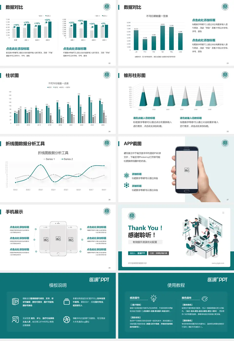 济宁医学院附属医院本部财务与预算报告PPT模板16:9格式幻灯片预览图4