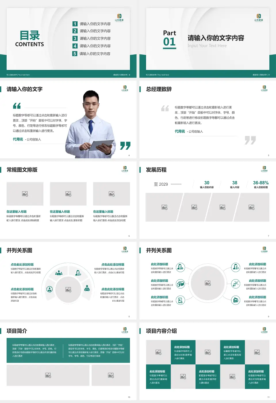 枣庄矿业集团公司中心医院医院管理报告PPT模板16:9格式幻灯片预览图2