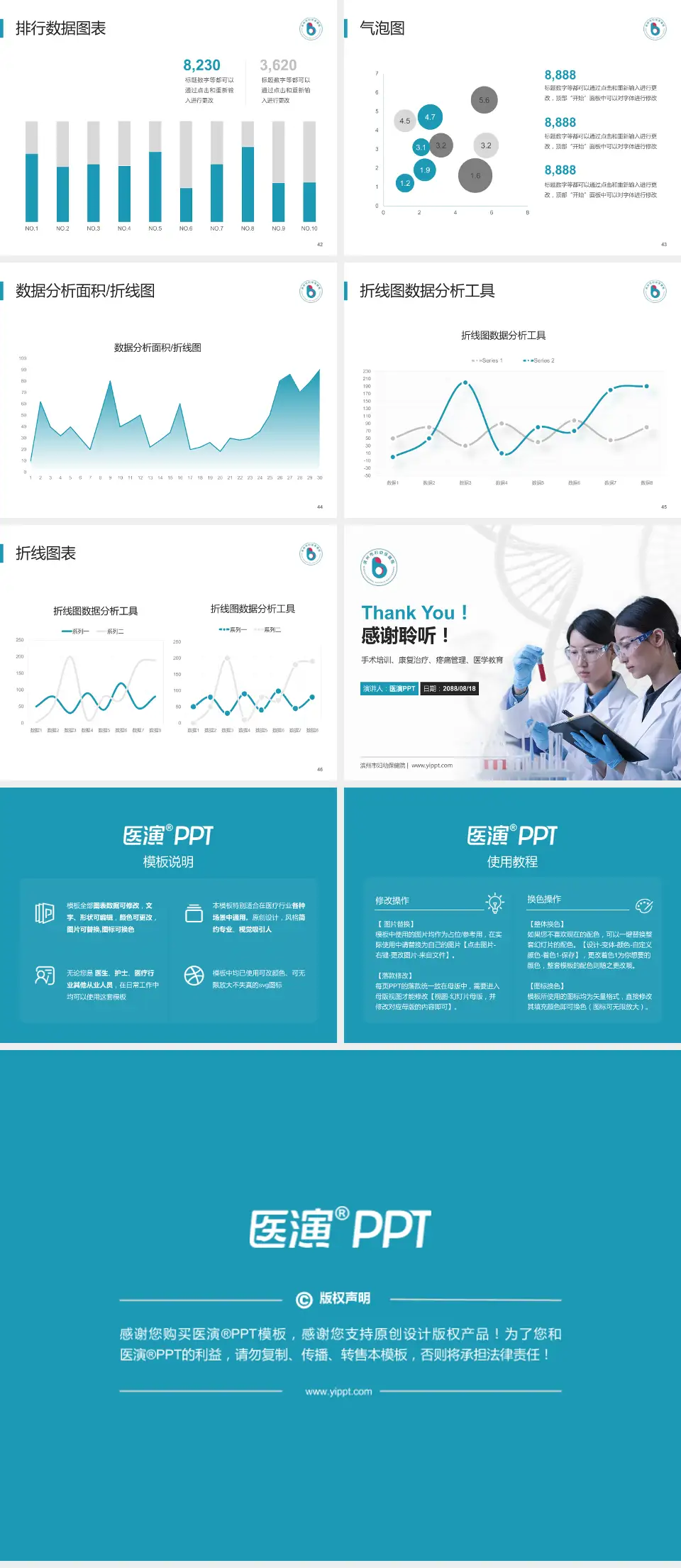 滨州市妇幼保健院科研成果展示PPT模板4:3格式幻灯片预览图6