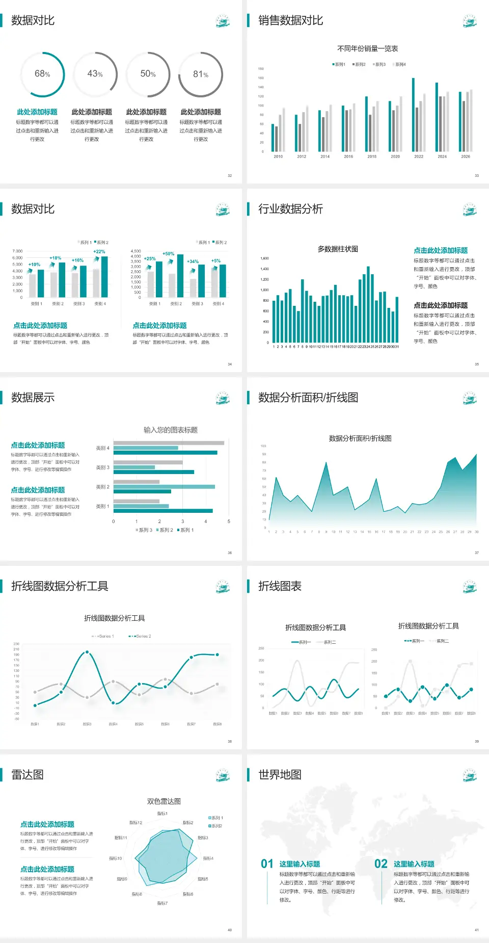 潍坊市人民医院会议与研讨会PPT模板4:3格式幻灯片预览图5
