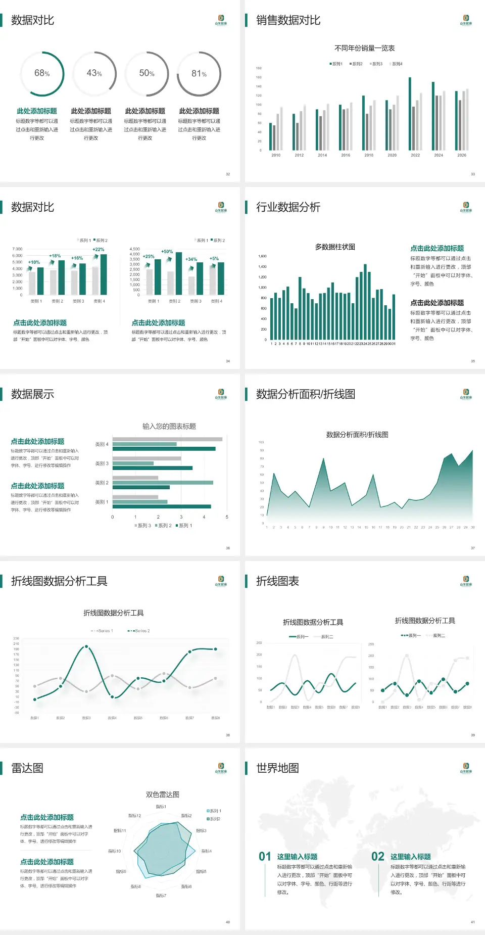枣庄矿业集团中心医院会议与研讨会PPT模板4:3格式幻灯片预览图5